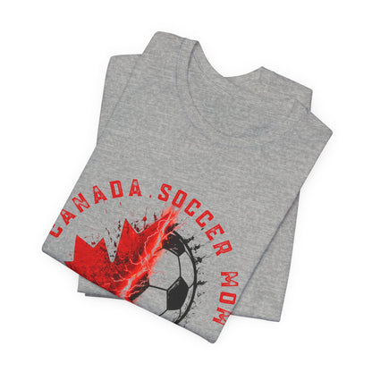 A Gift for her: Canada Soccer Mom Maple Leaf Tee | Soccer Mom T-Shirt