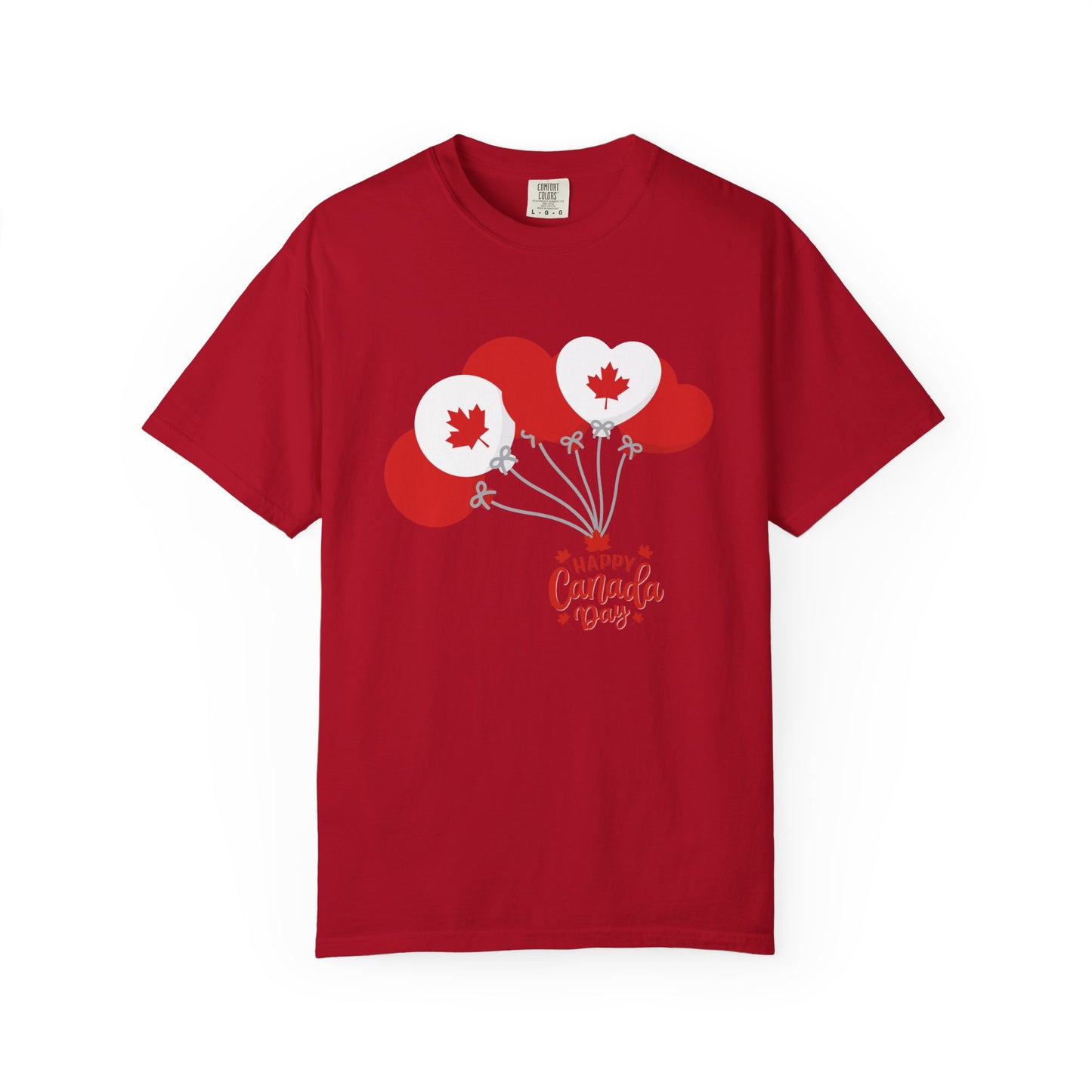 Canada Day Maple Leaf Balloons T-Shirt — Canada Day Celebration Tee