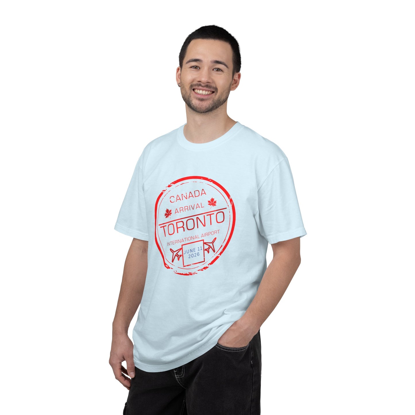 Toronto Soccer Arrival Passport Stamp T-Shirt — July 11, 2026