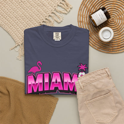 Miami Est 2020 Flamingo Soccer T-Shirt