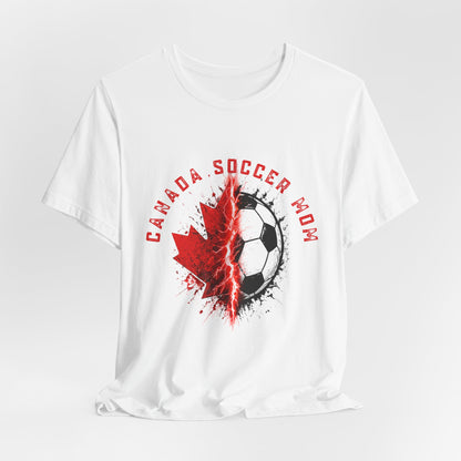 A Gift for her: Canada Soccer Mom Maple Leaf Tee | Soccer Mom T-Shirt