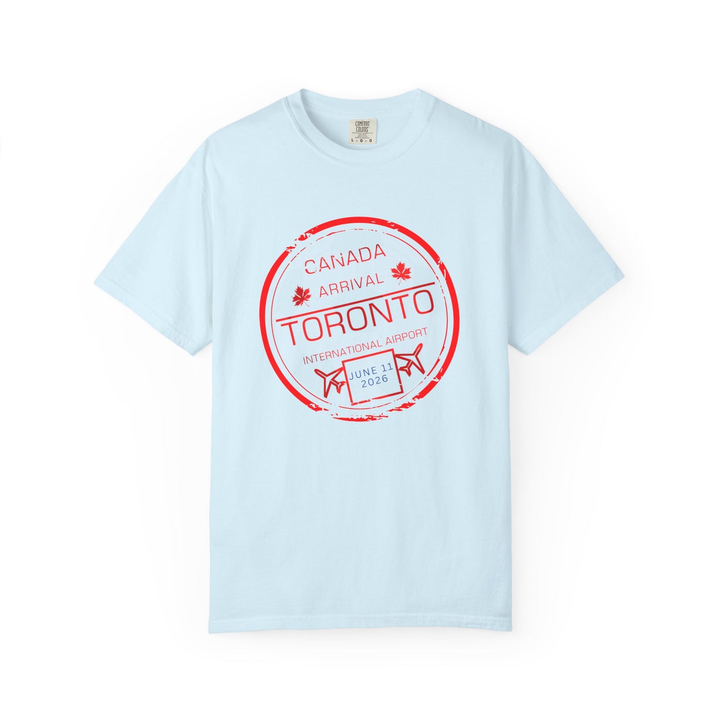 Toronto Soccer Arrival Passport Stamp T-Shirt — July 11, 2026