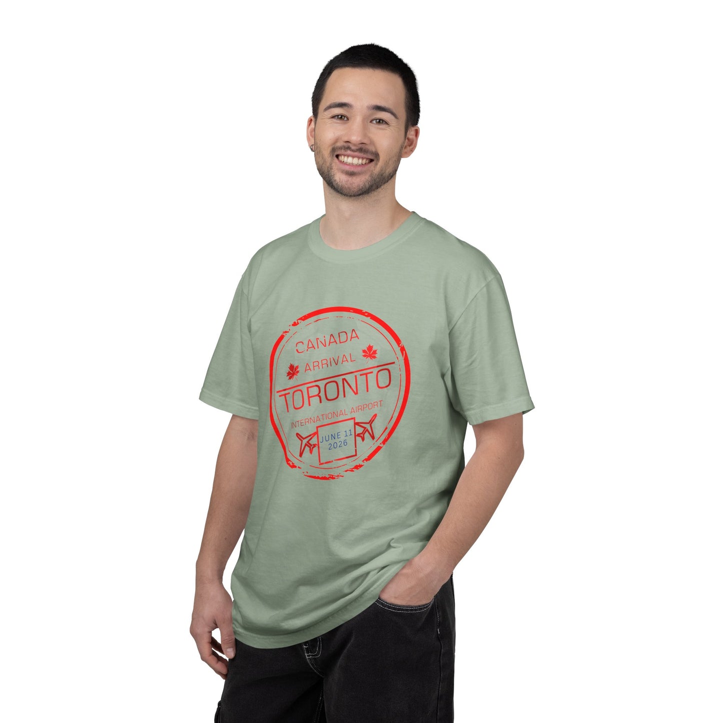Toronto Soccer Arrival Passport Stamp T-Shirt — July 11, 2026