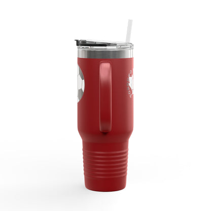 Toronto Soccer Maple Leaf 40oz Insulated Travel Mug with Handle & Straw