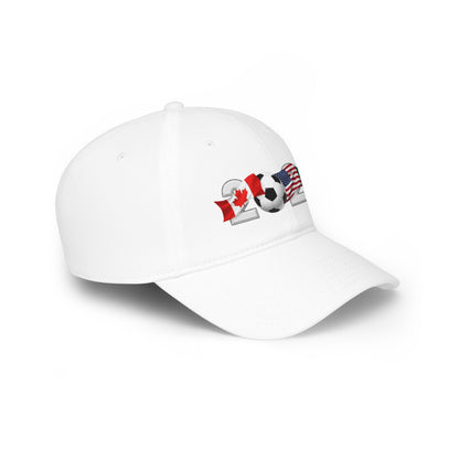 2026 North America Soccer Flag Baseball Cap — USA Canada Mexico Adjustable Dad Hat