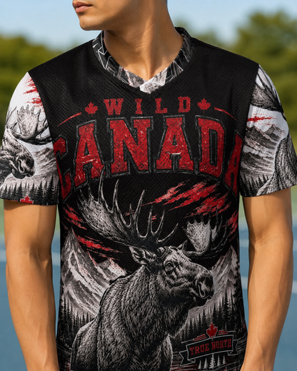 Wild Canada Moose Sports Jersey | True North Wilderness Shirt