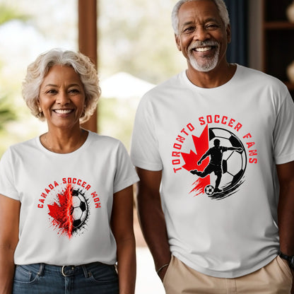 A Gift for her: Canada Soccer Mom Maple Leaf Tee | Soccer Mom T-Shirt