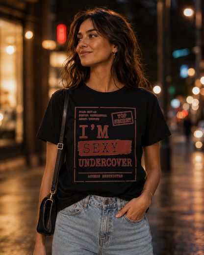 I'm Sexy Undercover Novelty Secret Agent T-Shirt