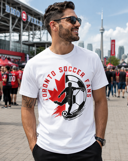 Toronto Soccer Canada Maple Leaf Football Tee | Toronto FC Fan Shirt