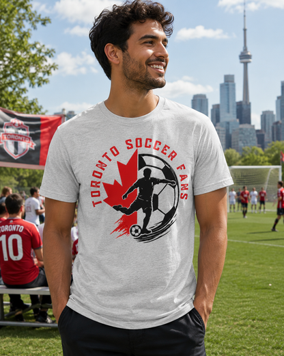 Toronto Soccer Canada Maple Leaf Football Tee | Toronto FC Fan Shirt