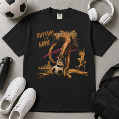 Rhythm of the Game Soccer Graphic T-shirt | Vintage Football Fan Tee