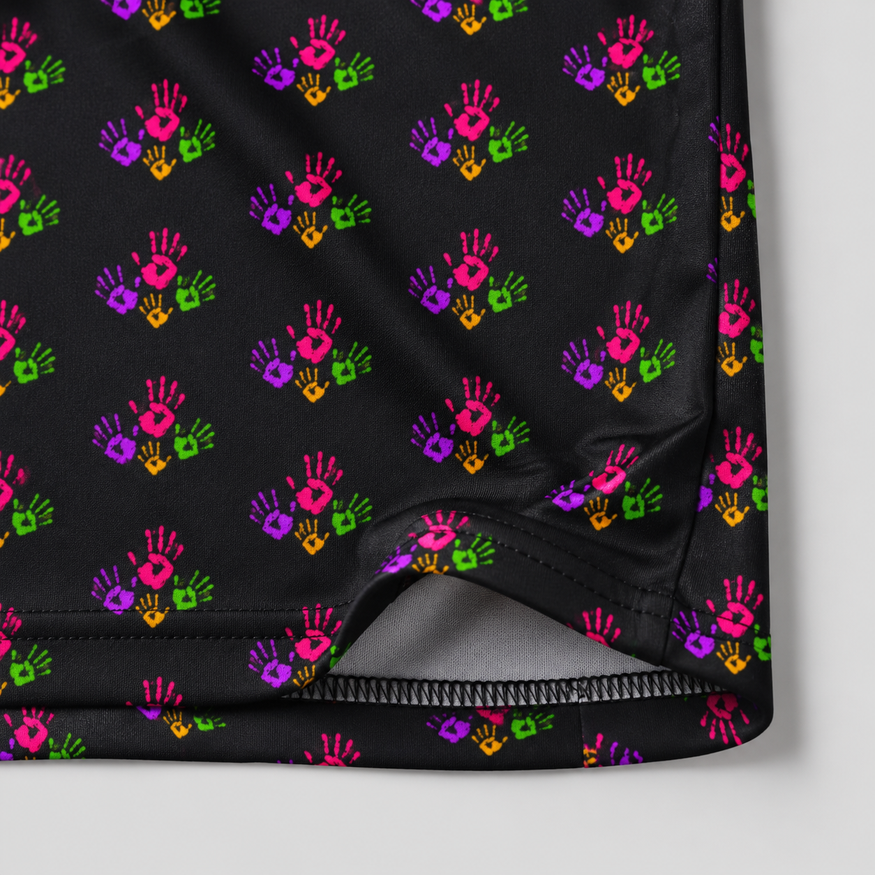 **Colorful Handprint Kids Active Shirt — All-Over Print Jersey**