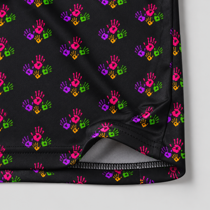 **Colorful Handprint Kids Active Shirt — All-Over Print Jersey**