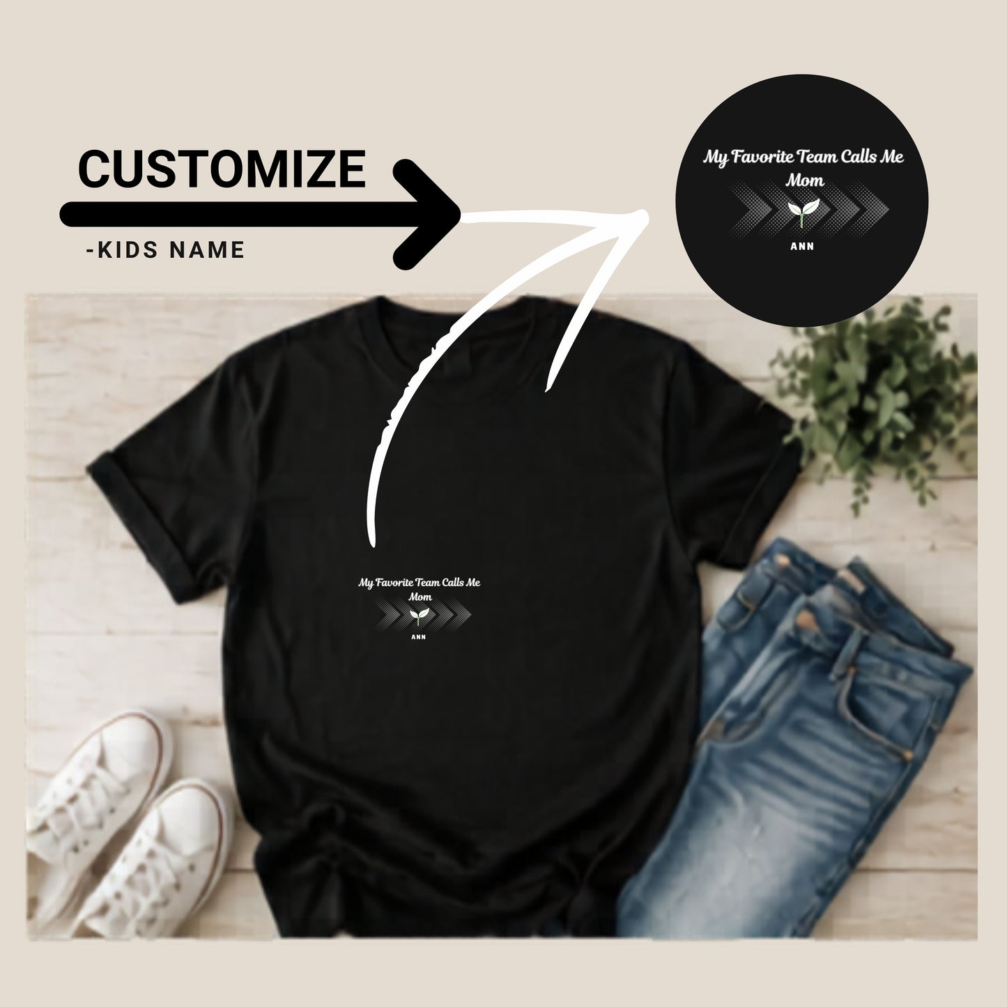 My Team My Time Mom T-Shirt — Personalized Mom Gift